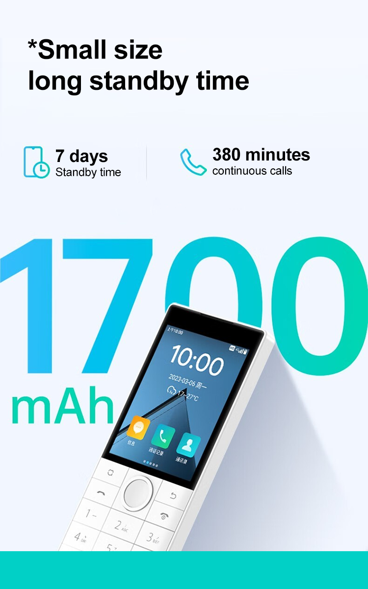 Telefone Móvel Duoqin Qin F22, Android 11, 3GB RAM, 32GB ROM