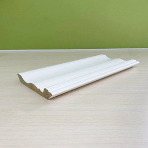 Gỗ rắn trong nước khung cửa trắng primed gỗ thông <span class=keywords><strong>MDF</strong></span> lvl ván chân tường đúc cho trang trí nhà - Product Image 2