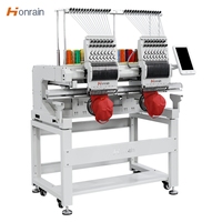 Honrain 2 HEAD Haute Qualité Usine Chinoise 9/12/15 Aiguilles Professionnel Automatique Ordinateur T-shirt Cap Machine à Broder