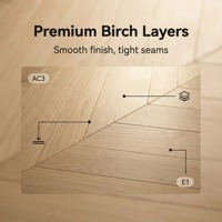 Parquet en chevrons multicouche en chêne blanc bouleau, facile à nettoyer, surface lisse, classement AC3, pour salles de classe, salons et extérieurs