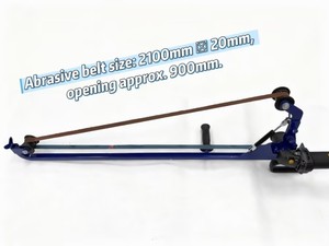 산업용 대구경 전동 핸드헬드 벨트 샌더 (가변 속도 및 1200W 출력, 파이프 표면 연마용) - Product Image 1