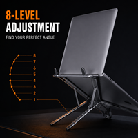 Support d'ordinateur portable en aluminium rotatif à 360° avec logo personnalisé, pliable, réglable, portable, support pour tablette et téléphone pour PC, iPad, bureau
