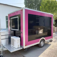Nouvelle remorque alimentaire fermée, chariot à hot-dogs américain, camion de restauration, camion de vente au détail, remorque à glace, boutique de pizza, hôtel, café, crème glacée, maïs, etc.