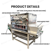 Máquina Peladora de Cebollas Neumática Industrial con Certificación CE, Peladora de Piel de Alta Eficiencia, Acero Inoxidable
