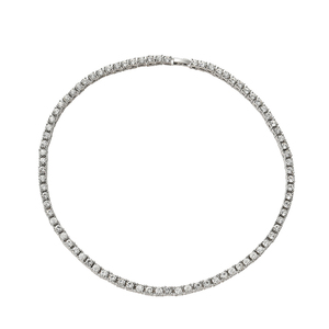 Iced out-cadena de tenis ostentosa de hip hop, <span class=keywords><strong>Gargantilla</strong></span> con abalorio de <span class=keywords><strong>diamante</strong></span>, cadena de joyería, tenis con <span class=keywords><strong>diamante</strong></span> completo - Product Image 2