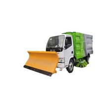 Balayeuse routière Dongfeng Dolika 75 mètres cubes avec brosse rotative et lame à neige