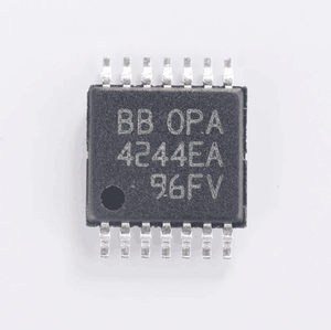 Amplificadores operacionales de chips Mropower de 4 canales, componentes electrónicos activos Tssop14 de alimentación única Opa4244ea/2k5 - Product Image 1