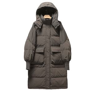 2023 hiver <span class=keywords><strong>doudoune</strong></span> dames chaud capuche rembourré vêtements femmes longs manteaux - Product Image 2