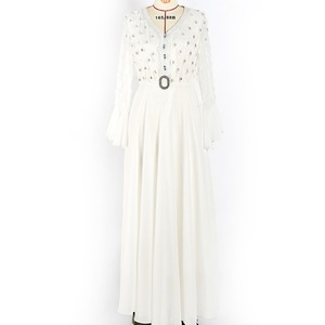 SH0124 nuevo tres d Patchwork cuentas adornadas vestido blanco modesto ropa islámica Oriente Medio <span class=keywords><strong>Marruecos</strong></span> mujeres <span class=keywords><strong>vestidos</strong></span> <span class=keywords><strong>de</strong></span> <span class=keywords><strong>novia</strong></span> - Product Image 6