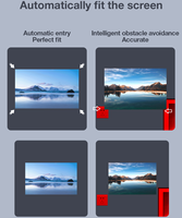 Nativo 1080P 4K Smart TV Android 13 Proyector Auto Focus Keystone 600 ANSI Conectividad USB 3D NTV Auto Focus Keystone Beamer