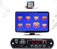 Lecteur stéréo MP5 DC 5V 12V sans fil Bluetooth 5.0 kit de voiture vidéo 1080P MP5 carte décodeur Support eBook USB TF Audio Aux FM