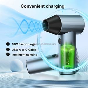 Souffleur portable Jarvis Turbo avec moteur BLDC, batterie au lithium 12V, qualité industrielle, aspirateur à feuilles et à poussière pour la maison - Product Image 5