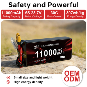 Batería para Dron FPV 30C 11000mAh 6S, Batería de Ciclo de Vida Largo Personalizada, Batería de Estado Sólido de Alta Calidad y Potencia Enriquecida - Product Image 2