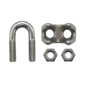 Abrazaderas <span class=keywords><strong>de</strong></span> Cable <span class=keywords><strong>de</strong></span> Acero Inoxidable <span class=keywords><strong>de</strong></span> Grado Marino, Abrazaderas en U <span class=keywords><strong>de</strong></span> Alta Resistencia para Aparejos, Elevación <span class=keywords><strong>y</strong></span> Uso Industrial - Product Image 3