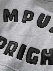 Chándal Deportivo con Capucha y Bolsillos, Bordado OEM de Alta Calidad, 400 g/m², Algodón, Impresión 3D Personalizada, Talla Grande, Invierno - Product Image 4