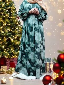 2025 nouveaux vêtements femmes Abaya femmes robe musulmane femmes "s ensembles mode musulmane longue robe impression robe musulmane - Product Image 2