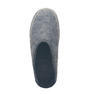 Classic Men Casual Shoes Comfy Grey Indoor Outdoor Wool <strong>Felt</strong> <strong>Slippers</strong> Custom Logo - Product Image 4