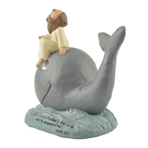 Figura Religiosa de Resina: Jonas y la Ballena "Llamado por el Señor" Regalo Cristiano, Símbolo de Esperanza y Respuesta Divina - Product Image 5