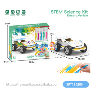 Rompecabezas 3D EPT Diy, <span class=keywords><strong>Robot</strong></span> Eléctrico de Graffiti, Rompecabezas Educativos STEM, Juguetes para Colorear, Kit de Juguetes para Niños - Product Image 4