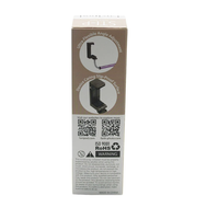 Support de téléphone portable pour voiture en carton ondulé recyclable avec logo personnalisé, revêtement UV, pelliculage mat, gaufrage et doublure en éponge – Vente en gros