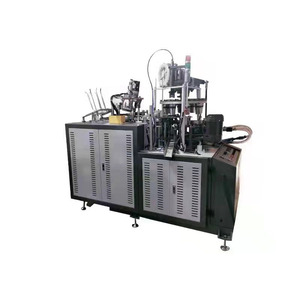 เครื่องทำถ้วยกระดาษอัตโนมัติ HX-P58 ผลิตได้ 180 ชิ้นต่อนาที ควบคุมด้วย PLC สำหรับขึ้นรูปถ้วยชา - Product Image 1