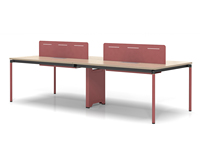 Table de salle à manger 4 places pour usage commercial et domestique, table de réunion de bureau moderne, haute stabilité, facile à nettoyer, structure en métal