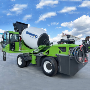 เครื่องผสมคอนกรีตขนาด3.5 <span class=keywords><strong>CMB</strong></span> 4.0 CBM ระบบผสมคอนกรีตขับเคลื่อนด้วยตนเองควบคุมการทำงานได้ง่าย - Product Image 1