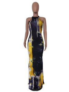 2023 primavera estate prendisole <span class=keywords><strong>senza</strong></span> <span class=keywords><strong>maniche</strong></span> Maxi abito da donna tinge <span class=keywords><strong>vestiti</strong></span> da donna eleganti abiti Casual - Product Image 3
