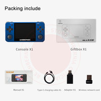 Nouvelle console de jeu portable Anbernic RG351MP, machine de jeu de poche, écran IPS de 3,5 pouces, prise en charge de PS1, Wifi externe, 64 Go, 2400 jeux