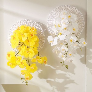 Decoración Artesanal para el Hogar, Flor <span class=keywords><strong>Colgante</strong></span> de Pared, Orquídea Artificial de Látex para Bodas, Acción de Gracias, Navidad, Regreso a Clases - Product Image 3