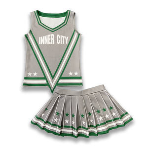 Traje de actuación de porristas de alta calidad personalizado, uniforme de animadora de calentamiento sublimado, ropa de práctica de técnica impresa - Product Image 4