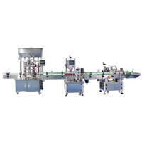 Ligne de production automatique de machine de capsulage et d'étiquetage de remplissage de bouteilles en verre en plastique de jus d'huile essentielle Orshang