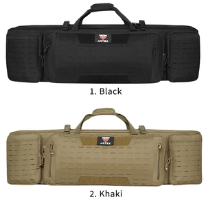 1000D Polyester Tactical Style Long Storage Bag MOLLE Utility <b>Carry</b> <b>Case</b> Adjustable Shoulder Strap Outdoor Equipment Bag - Product Image 5