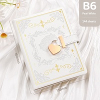 Ensemble de carnets verrouillables de haute qualité, journal romantique avec cadenas en forme de cœur pour la confidentialité personnelle et l'enregistrement quotidien