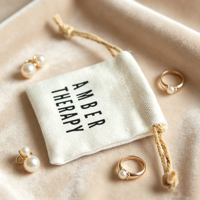 Petite pochette à cordon en coton et lin, durable, en lin blanc, pour emballage cadeau