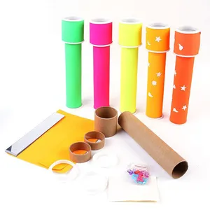 HONGE Educational Toys Paper Kaleidoscope Two Pieces DIY Self Adhesive Custom Magic Kaleidoscope Toy Party Sell In Carton