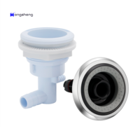 Buse de remplacement pour baignoire de plongée froide à jet de massage directionnel de 3,5 pouces, en PVC, pour bain de glace extérieur, SPA, lumière ambiante naturelle réfléchissante