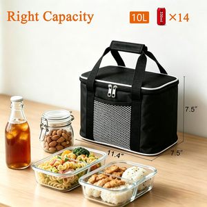 Custom Logo Promotional Reusable Thermal Insulation Bag Wholesale Small 6 Can Non Woven Insulated Lunch Cooler Bag for Food - Product Image 4