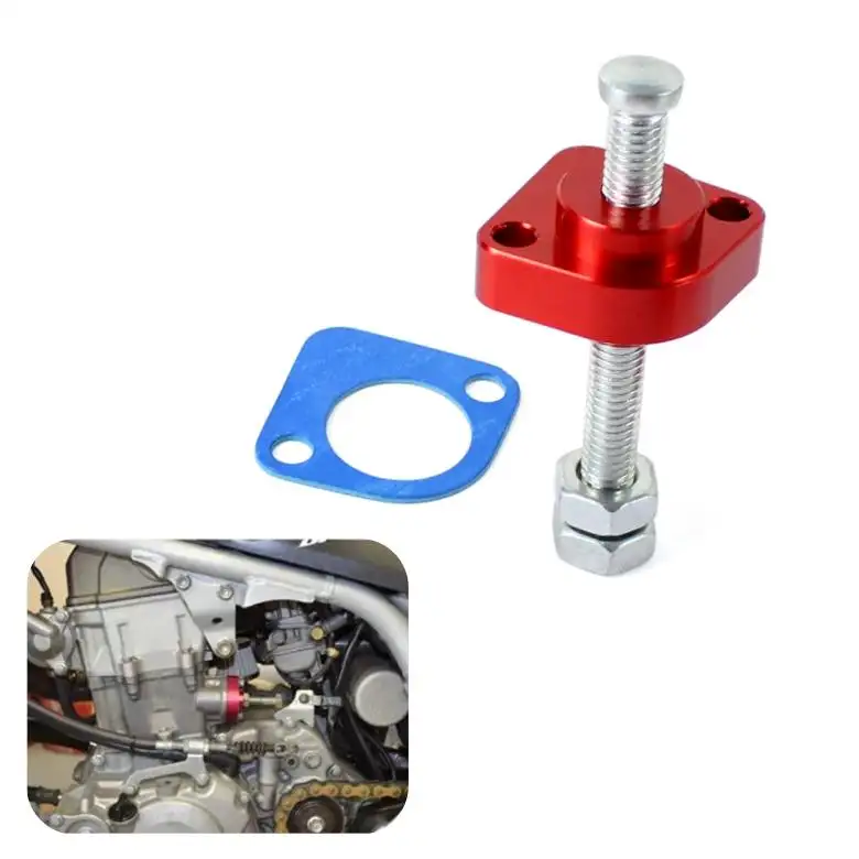 Motocicleta Vermelha Manual Cam Chain Tensioner Sincronismo CNC para Honda CBR600RR CBR1000RR VFR800 CBR 600RR 1000RR 2002-2016 2008 2007