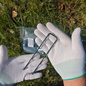 Clous en tissu en forme de U galvanisés revêtus de PVC vert, agrafes de jardin, agrafes pour <span class=keywords><strong>gazon</strong></span> / agrafes pour <span class=keywords><strong>gazon</strong></span> galvanisées - Product Image 3