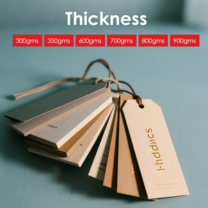 Étiquettes suspendues en papier écologiques personnalisées pour vêtements avec conception graphique gratuite - Product Image 6