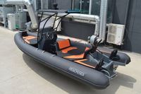 Bateau semi-rigide (RHIB) de 6 m pour 10 personnes, en Hypalon Achilles, avec cabine à toit rigide, luxe, pour relevés, fabrication chinoise, faible MOQ