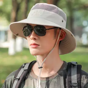 남성용 태양 모자 여성 낚시 모자 통기성 넓은 챙 여름 자외선 차단 모자