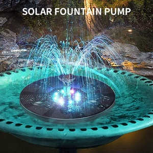 Pompe <span class=keywords><strong>solaire</strong></span> pour <span class=keywords><strong>fontaine</strong></span> de 16 cm avec batterie 1500 mAh, 3 W, flottante, pour bain d'oiseaux, avec 6 lumières LED RGB pour jardin, étang, piscine, cour - Product Image 5
