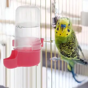 热卖透明塑料小鸟自动饮水器鸟笼配件饮水器鹦鹉用品喂食器