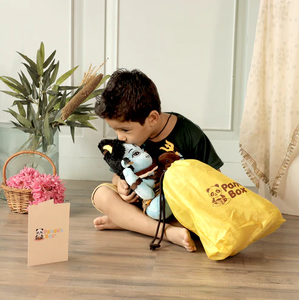 Figura de Peluche Suave de Shiva de 28 cm para Cantar Mantras, Juguete Educativo Espiritual con Sonido del Dios Hindú Devocional para Niños - Product Image 1