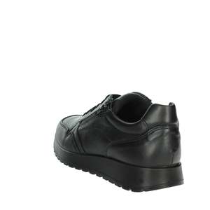 Zapatillas deportivas para hombre Imac, zapatos informales de cuero negro con parte superior baja - Product Image 1