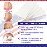 Almohadillas de espuma Lipo, tabla de espuma Abdominal aplanadora, ropa de compresión después de tablas de espuma de liposucción para suministros de recuperación de Lipo