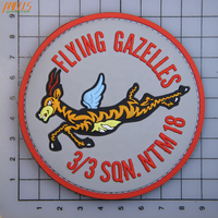 Patch tactique en caoutchouc PVC 3D personnalisé, auto-agrippant, multicolore, accessoire de mode pour vêtements, sacs et accessoires