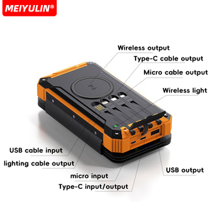 <span class=keywords><strong>Batterie</strong></span> <span class=keywords><strong>externe</strong></span> sans fil 20000mAh avec générateur de panneaux solaires pliables pour l'extérieur Câble USB C <span class=keywords><strong>Batterie</strong></span> <span class=keywords><strong>externe</strong></span> à charge rapide pour <span class=keywords><strong>iPhone</strong></span> - Product Image 3